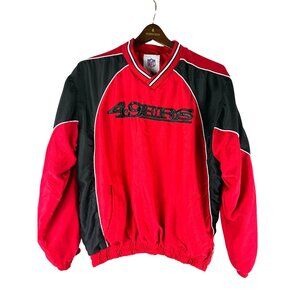 VTG 90's Embroidered San Francisco 49ers NFL Insulated Sweatshirt, Men's Large